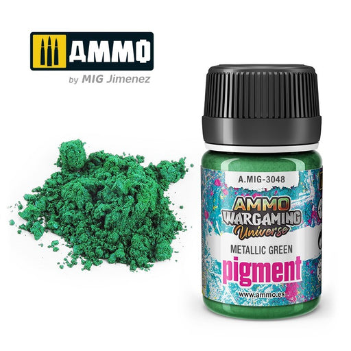 AMMO by Mig Jimenez A.MIG-3048 Pigment Metallic Green (8469760770285)