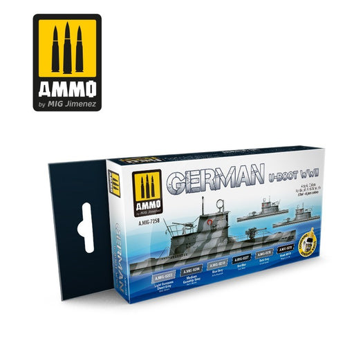 AMMO by Mig Jimenez A.MIG-7258 German U-Boot WWII Set (8470978101485)