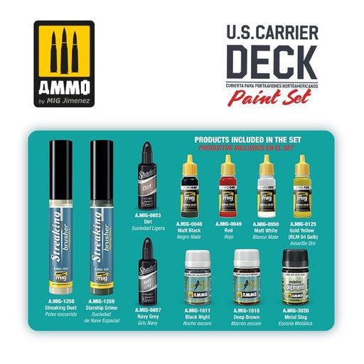 AMMO by Mig Jimenez A.MIG-7457 U.S. Carrier Deck Paint Set (8470979281133)