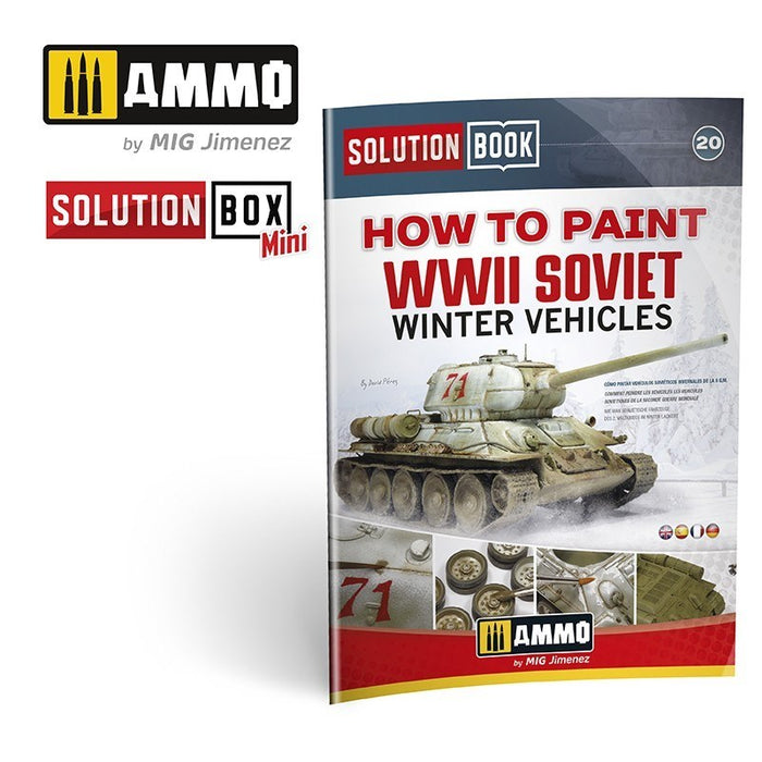 AMMO by Mig Jimenez A.MIG-7903 Solution Box  MINI 20 How to paint WWII Soviet Winter Vehicles (8470979870957)