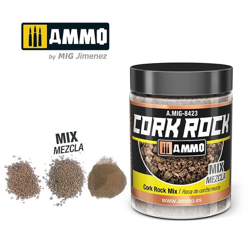 AMMO by Mig Jimenez A.MIG-8423 Terraform Cork Rock Mix Jar 100ml (8470980788461)