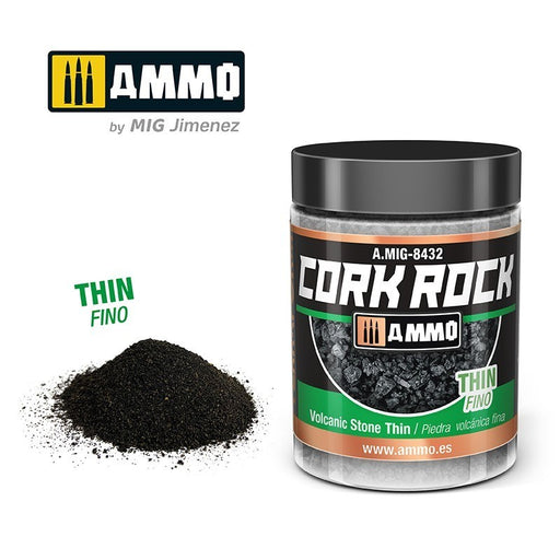AMMO by Mig Jimenez A.MIG-8432 Terraform Cork Rock Volcanic Rock Thin Jar 100ml (8470981214445)