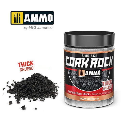 AMMO by Mig Jimenez A.MIG-8434 Terraform Cork Rock Volcanic Rock Thick Jar 100ml (8470981279981)