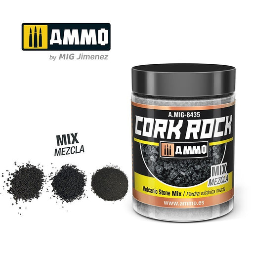 AMMO by Mig Jimenez A.MIG-8435 Terraform Cork Rock Volcanic Rock Mix Jar 100ml (8470981312749)