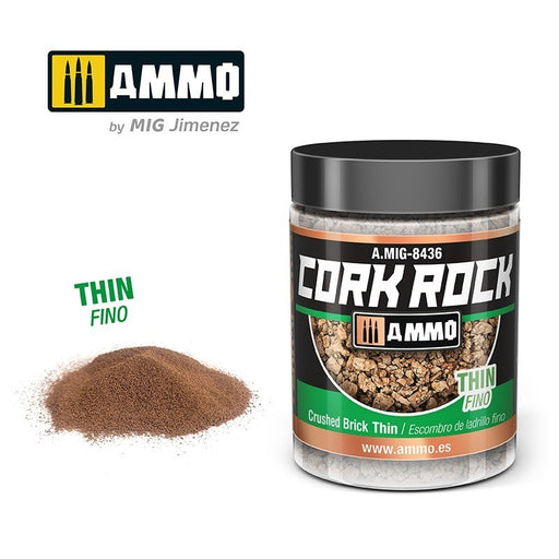 AMMO by Mig Jimenez A.MIG-8436 Terraform Cork Rock Crushed Brick Thin Jar 100ml (8470981345517)