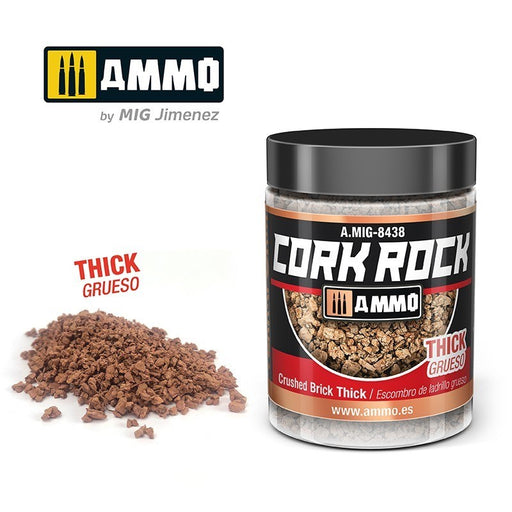 AMMO by Mig Jimenez A.MIG-8438 Terraform Cork Rock Crushed Brick Thick Jar 100ml (8470981411053)