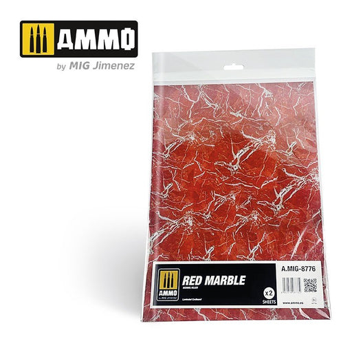 AMMO by Mig Jimenez A.MIG-8776 Red Marble. Sheet of Marble 2 pcs (8470982689005)