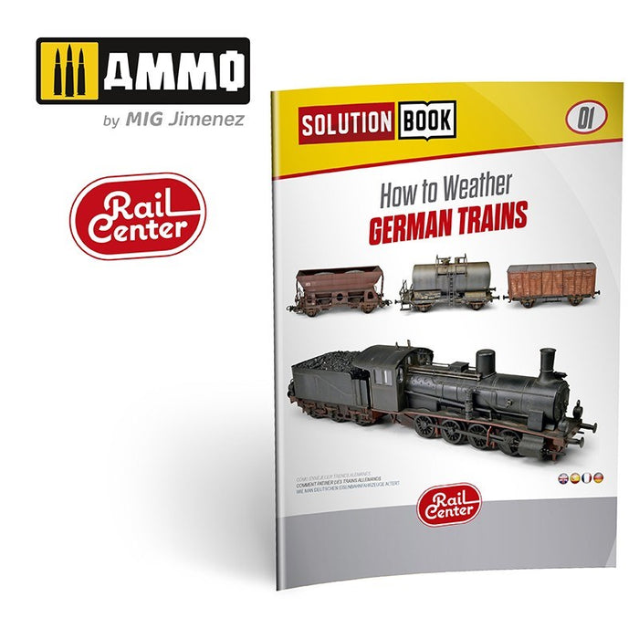 AMMO by Mig Jimenez AMMO.R-1200 AMMO RAIL CENTER SOLUTION BOX #01 GERMAN TRAINS. All Weathering Products (8170405757165)