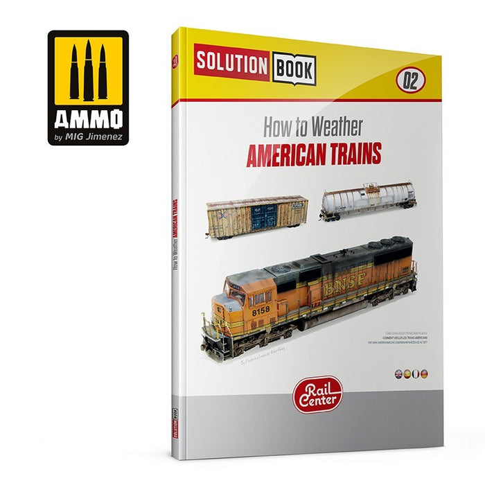 AMMO by Mig Jimenez AMMO.R-1201 AMMO RAIL CENTER SOLUTION BOX MINI #02 AMERICAN TRAINS. All Weathering Products (8170405855469)