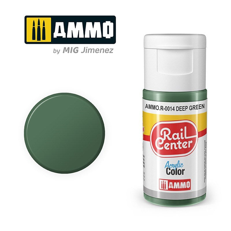 AMMO by Mig Jimenez AMMO.R-0014 Rail Center Deep Green Acrylic Paint