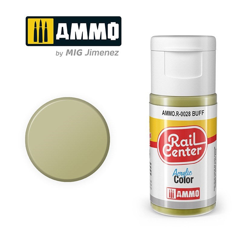 AMMO by Mig Jimenez AMMO.R-0028 Rail Center Buff Acrylic Paint