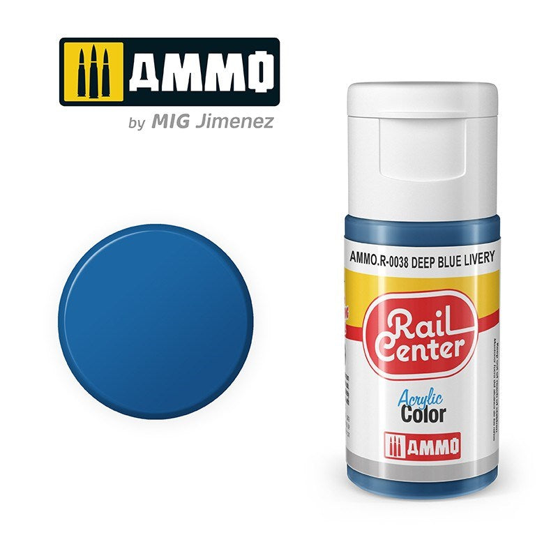 AMMO by Mig Jimenez AMMO.R-0038 Rail Center Deep Blue Livery Acrylic Paint