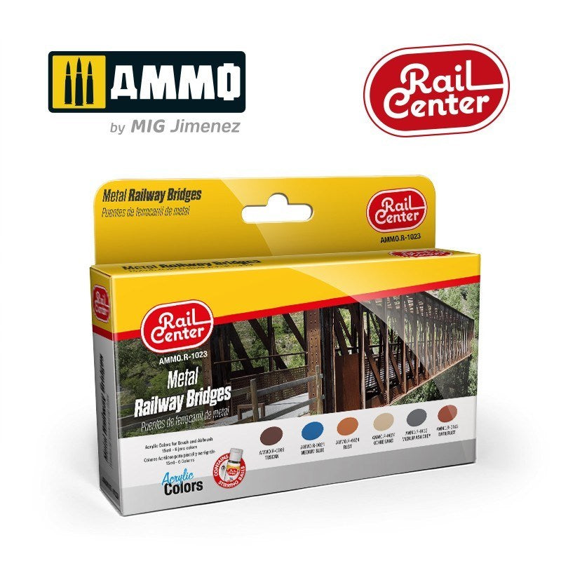 AMMO by Mig Jimenez AMMO.R-1023 Rail Center Metal Bridges