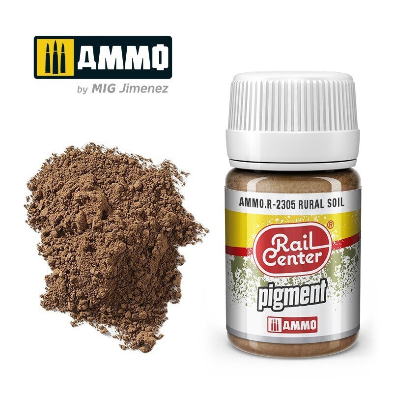AMMO by Mig Jimenez AMMO.R-2305 Rail Center Pigment Rural Soil  35ml