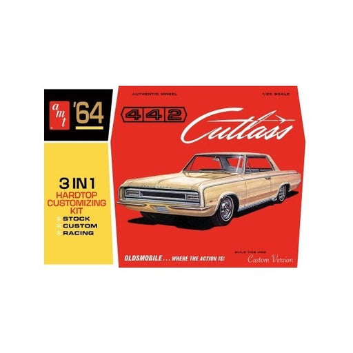 AMT 1066 1/25 1964 Oldsmobile Cutlass 442 Hardtop - 3-in-1 Customizing Kit (8120460935405)