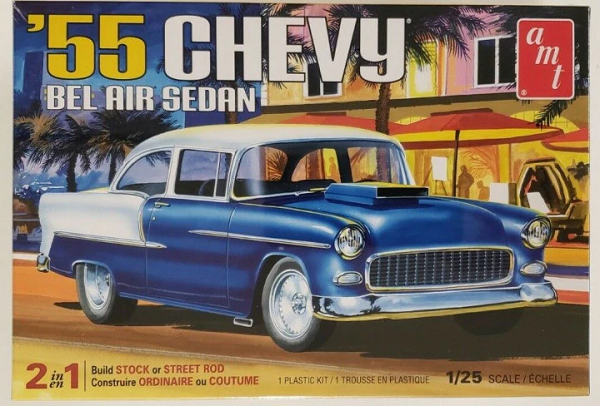 AMT 1119 1/25 1955 Chevrolet Bel Air Sedan (8941166231789)