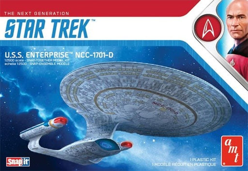 AMT 1126 1/2500 Star Trek USS Enterprise-D (SNAP KIT) (8324647485677)