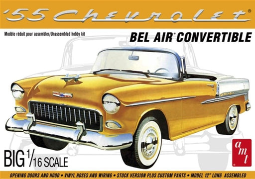 AMT 1134 1/16 1955 Chevy Bel Air Convertible (LARGE 1/16 SCALE) (7854882423021)