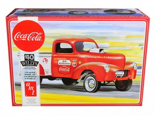 AMT 1145 1/25 1940 Willys Pickup Gasser - Coca Cola (8324651221229)