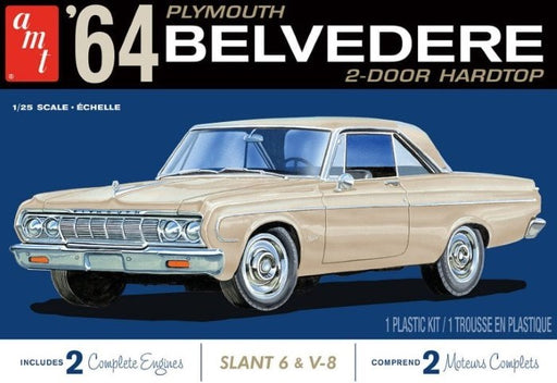 AMT 1188 1/25 1964 PLYMOUTH BELVEDERE (W-SLANT 6 ENGINE) (8324799922413)