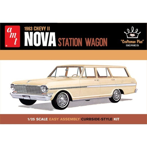 AMT 1202 1/25 1963 Chevy II Nova Station Wagon (8130727870701)