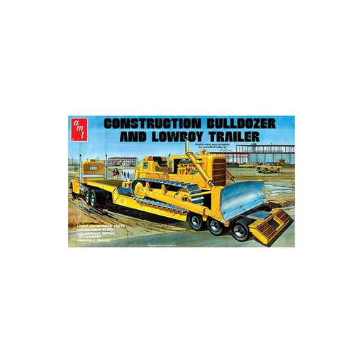 AMT 1218 1/25 Construction Bulldozer and Lowboy Trailer (8324811129069)