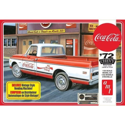 AMT 1231 1/25 1972 Chevy Fleetside - Coca-Cola (w/Vending Machine and Crates) (8120461000941)