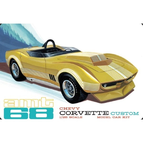 AMT 1236 1/25 1968 Chevrolet Corvette Custom - Hobby City NZ (7859177586925)
