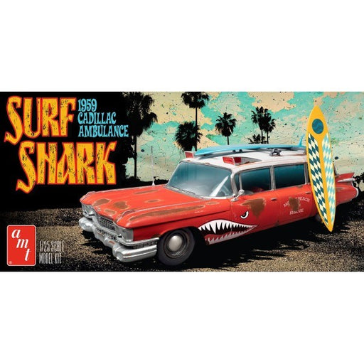 AMT 1242 1/25 1959 Cadillac Ambulance - Surf Shark - Hobby City NZ