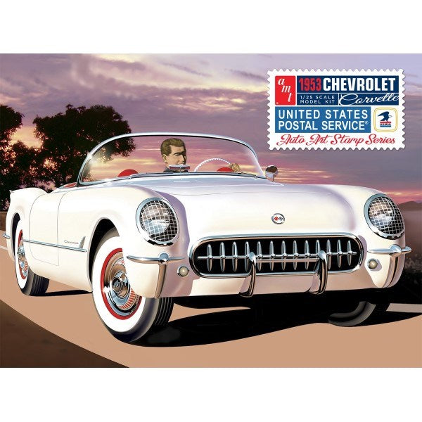 AMT 1244 1/25 1953 Chevrolet Corvette - USPS Stamp Series - Hobby City NZ (7857738121453)