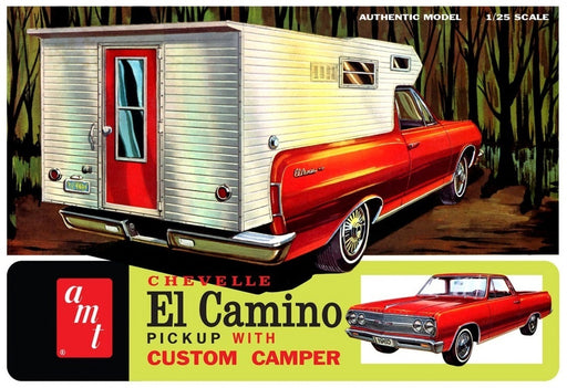 AMT 1364 1/25 65 Chev ElCaminoW/Camper - Hobby City NZ (8950412640493)