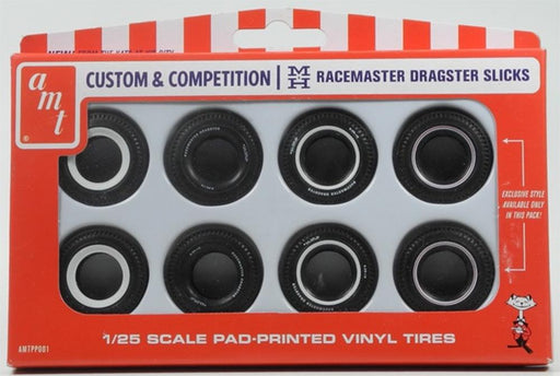 AMT PP001 1/25 Racemaster Drag Slick Tyres (8 Pack) (8324628250861)