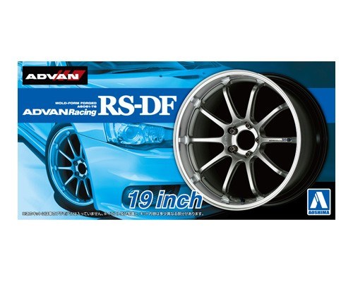 Aoshima 5328 1/24 ADVAN Racing RS-DF 19-Inch - Wheels and Tires (2 Pairs) (8278185967853)