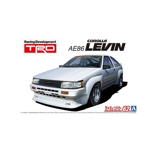 Aoshima 5798 1/24 TRD Toyota Corolla Levin AE86 - Tuned Car No.62 (8278292365549)