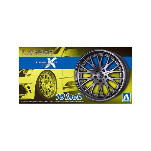 Aoshima 06115 1/24 K-Break Level Over Delta X 19-Inch - Wheels and Tires (2 Pairs) (6565828493361)