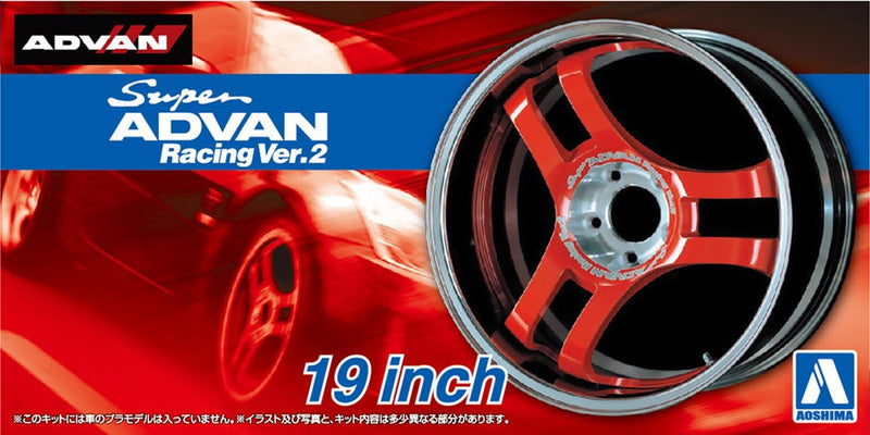 Aoshima 5460 #69  RIMS & TIRES "SUPER ADVAN19" (8346770735341)