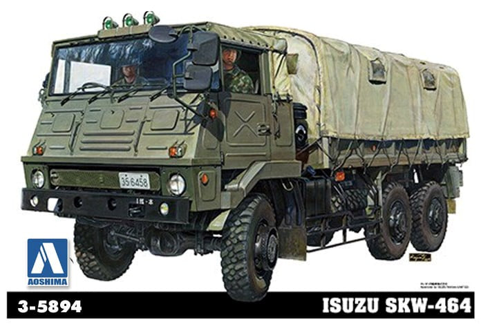 Aoshima 5894 1/35 TYPE 73 ISUZU HEAVY TRUCK JGSDF (7788009586925)