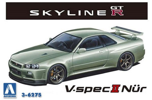 Aoshima 6275 1/24 BNR34 SKYLINE GT-R V-SPEC II NUR (7788018499821)