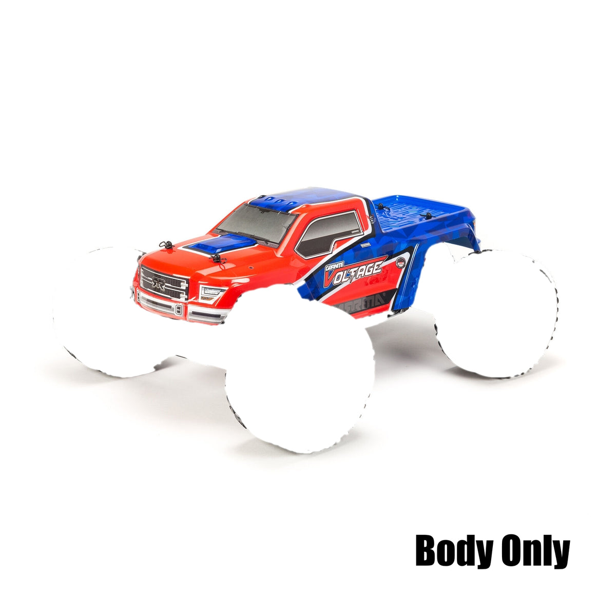 ARRMA 1/10 Painted Body with Decals, Blue/Red T1: GRANITE VOLTAGE - ARA56846