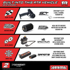 ARRMA Freedom Flyer Grom RTR with Battery & Charger RC Monster Truck 1/16 Scale (4)