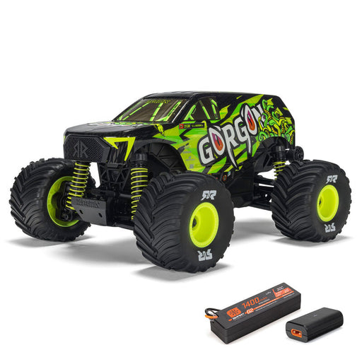 ARRMA ARA2130T1 1/16 GORGON GROM 4X4 RTR Brushed Monster Truck (Battery & Charger Included), Yellow (9250444935405)