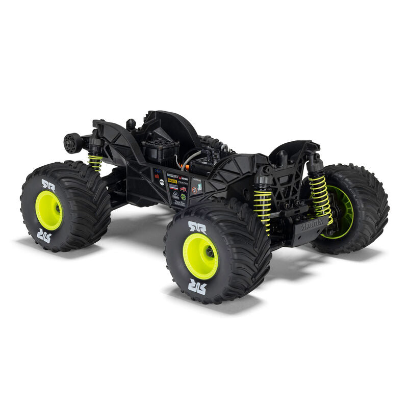 ARRMA ARA2130T1 1/16 GORGON GROM 4X4 RTR Brushed Monster Truck (Battery & Charger Included), Yellow (9250444935405)