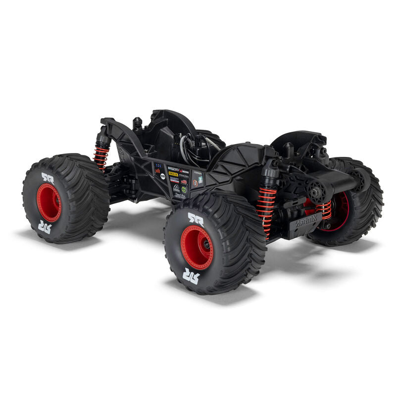 ARRMA ARA2130T2 1/16 GORGON GROM 4X4 RTR Brushed Monster Truck (Battery & Charger Included), Red - Hobby City NZ
