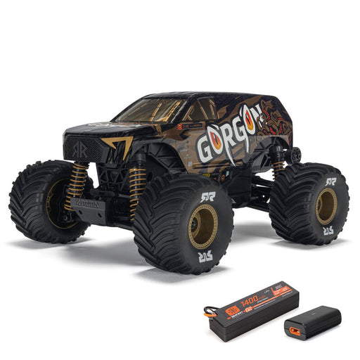 ARRMA ARA2130T3 1/16 GORGON GROM 4X4 RTR Brushed Monster Truck (Battery & Charger Included), Bronze (9250445295853)