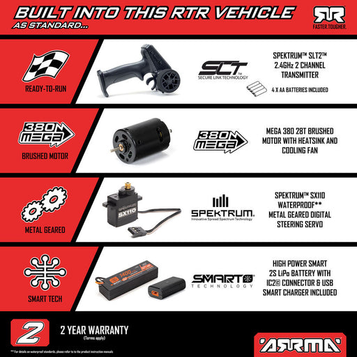 ARRMA ARA2130T3 1/16 GORGON GROM 4X4 RTR Brushed Monster Truck (Battery & Charger Included), Bronze (9250445295853)