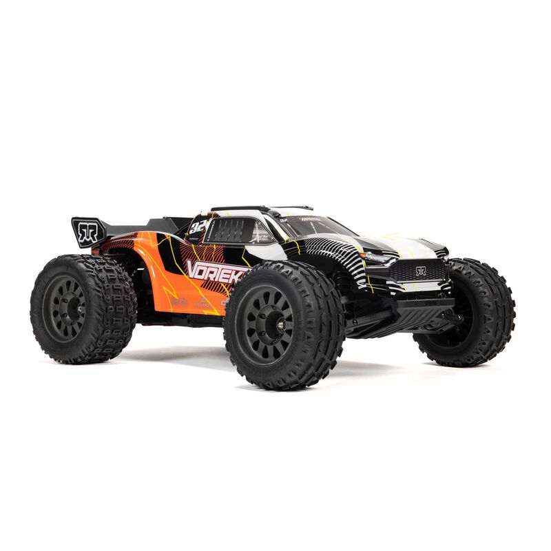 ARRMA ARA3205ST1+SPMXPSS100 1/10 VORTEKS MEGA 550 Brushed 2WD Stadium Truck RTR with Battery &amp; Charger, Orange