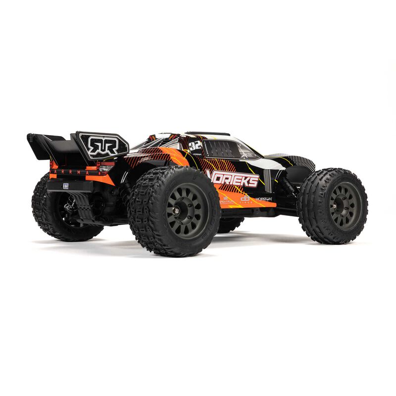 ARRMA ARA3205ST1+SPMXPSS100 1/10 VORTEKS MEGA 550 Brushed 2WD Stadium Truck RTR with Battery &amp; Charger, Orange