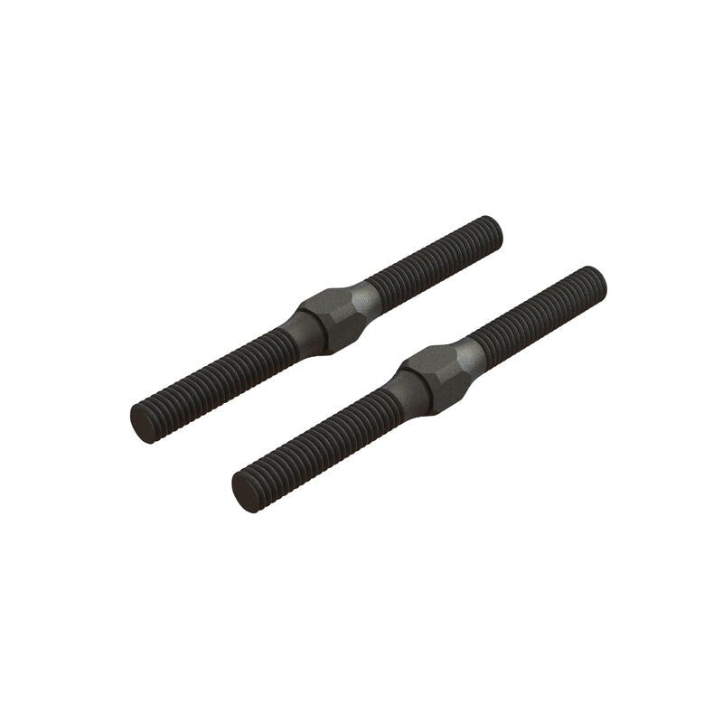 ARRMA 330542 AR330542 Steel Turnbuckle M4x48mm Black (2) - Hobby City NZ
