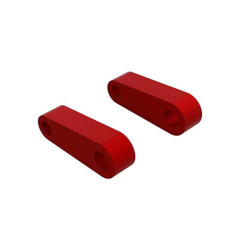 ARRMA 330594 Aluminum Fr Suspension Mounts (Red) (2) - Hobby City NZ