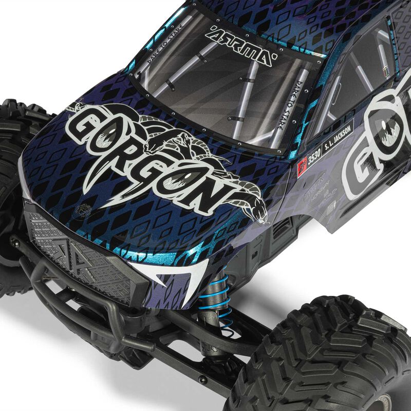 ARRMA Gorgon 223S 2WD RTR Brushless Blue/Black RC Monster Truck 1/10 Scale (11)